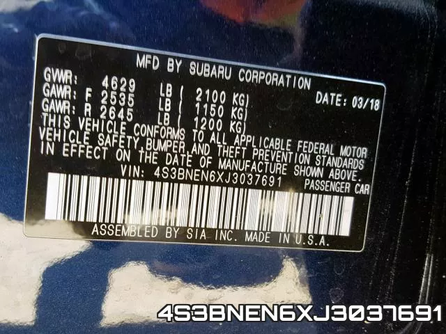 4S3BNEN6XJ3037691 фото 2