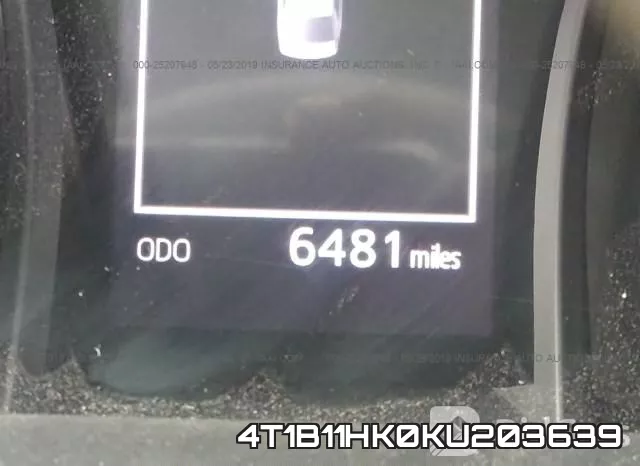 4T1B11HK0KU203639 фото 8