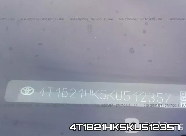 4T1B21HK5KU512357 фото 10
