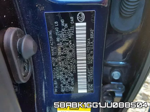 58ABK1GG1JU088504 фото 2