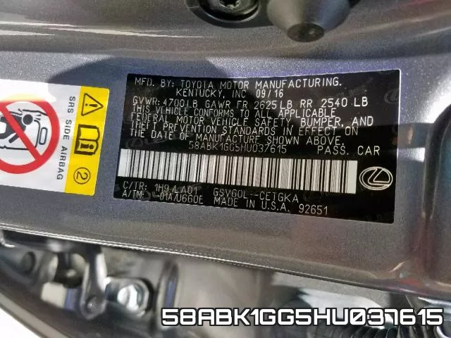 58ABK1GG5HU037615 фото 2