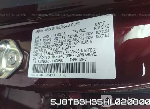 5J8TB3H35HL020800 фото 10