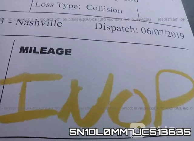 5N1DL0MM7JC513635 фото 8