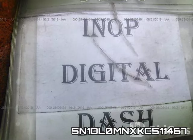 5N1DL0MNXKC511467 фото 8
