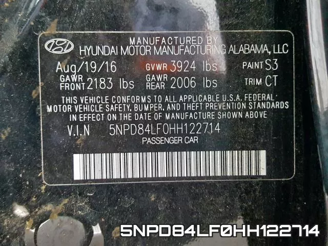5NPD84LF0HH122714 фото 2