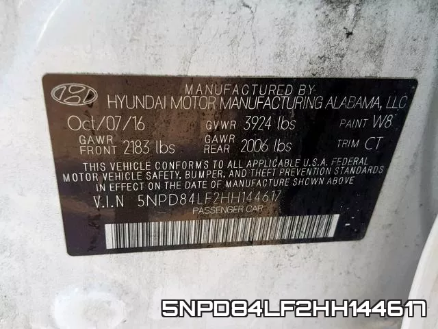 5NPD84LF2HH144617 фото 2
