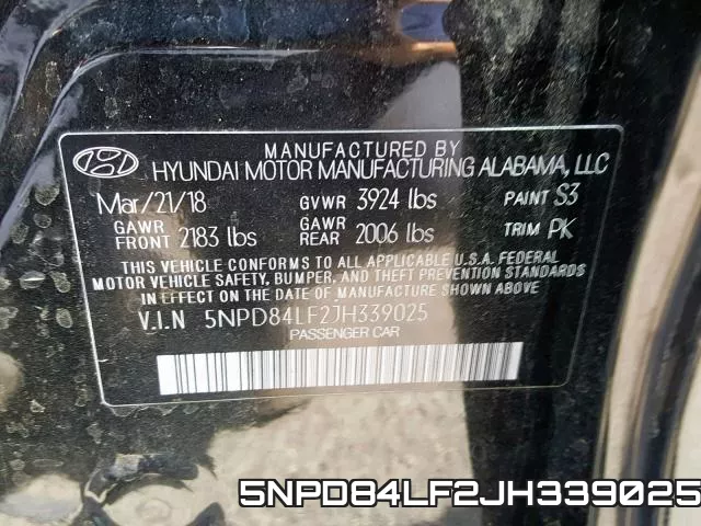 5NPD84LF2JH339025 фото 2