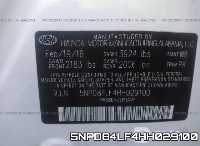 5NPD84LF4HH029100 фото 10