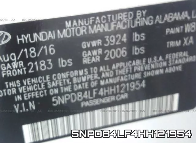 5NPD84LF4HH121954 фото 10