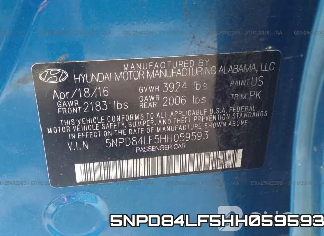 5NPD84LF5HH059593 фото 10