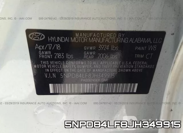 5NPD84LF8JH349915 фото 10