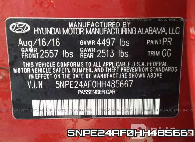 5NPE24AF0HH485667 фото 10