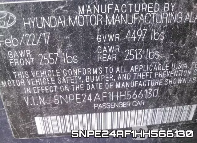 5NPE24AF1HH566130 фото 10
