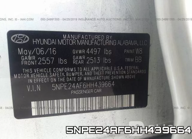 5NPE24AF6HH439664 фото 10