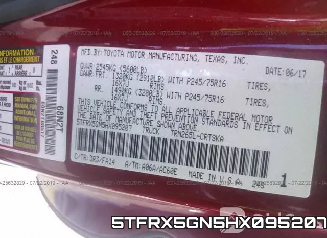 5TFRX5GN5HX095207 фото 10