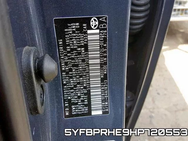 5YFBPRHE9HP720553 фото 2