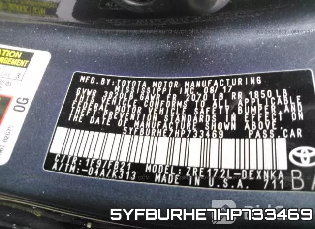 5YFBURHE7HP733469 фото 10