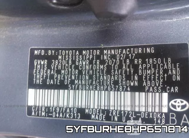 5YFBURHE8HP657874 фото 10
