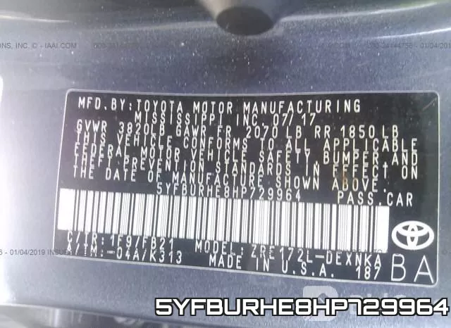 5YFBURHE8HP729964 фото 10