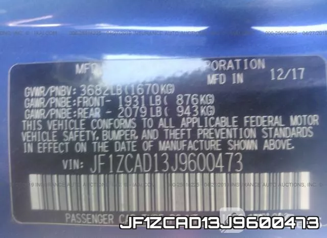 JF1ZCAD13J9600473 фото 10