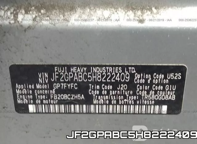 JF2GPABC5H8222409 фото 10