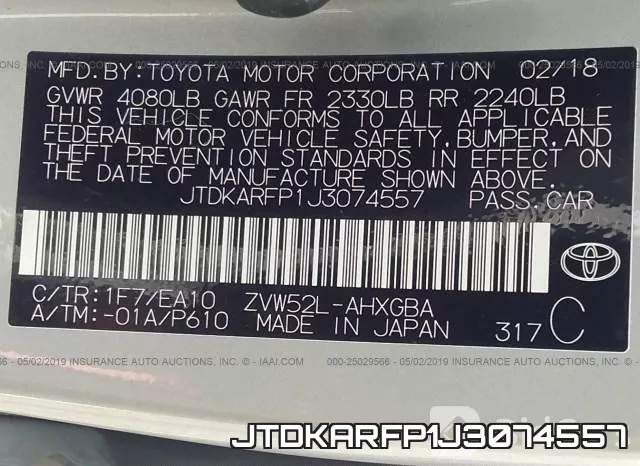 JTDKARFP1J3074557 фото 10