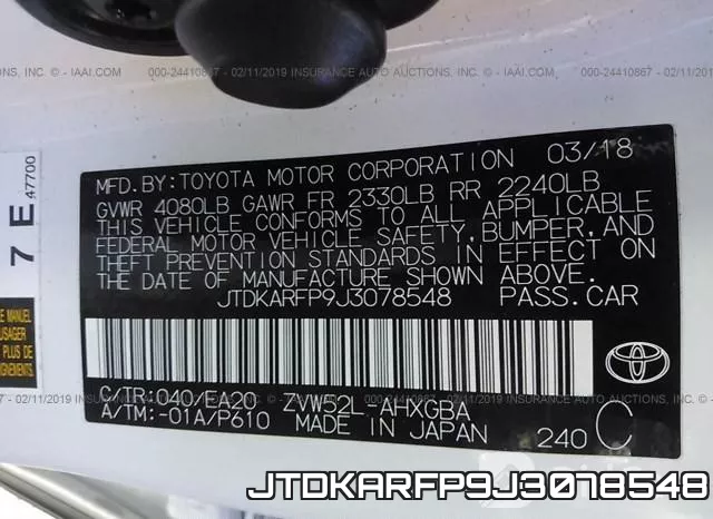 JTDKARFP9J3078548 фото 10