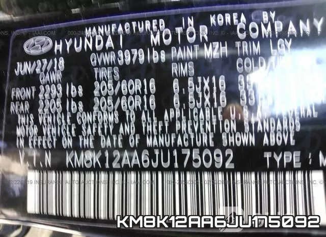 KM8K12AA6JU175092 фото 10