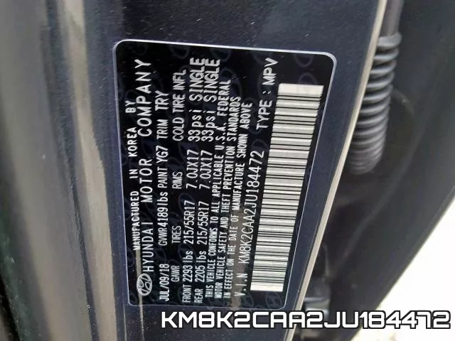 KM8K2CAA2JU184472 фото 2