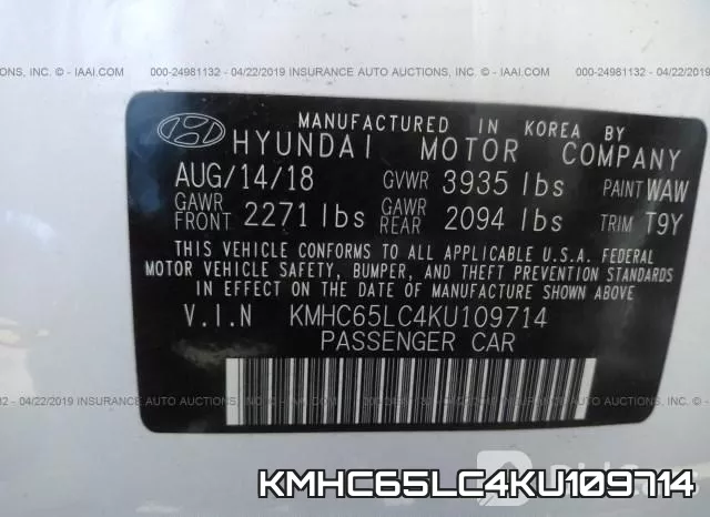 KMHC65LC4KU109714 фото 10