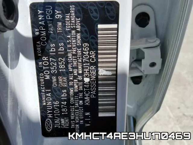 KMHCT4AE3HU170469 фото 2