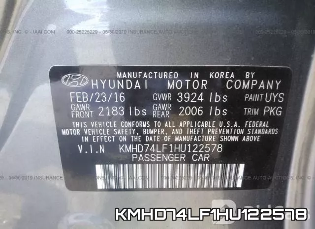 KMHD74LF1HU122578 фото 10