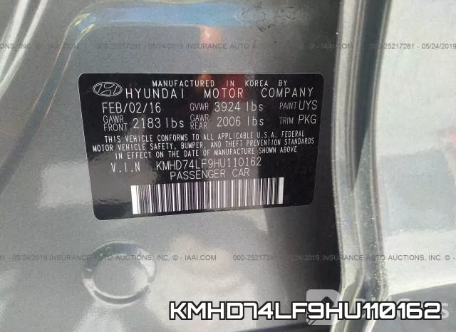 KMHD74LF9HU110162 фото 10