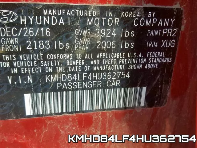KMHD84LF4HU362754 фото 2