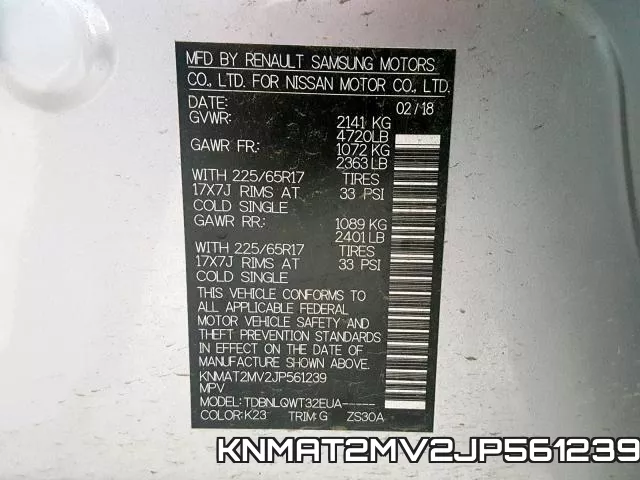KNMAT2MV2JP561239 фото 2