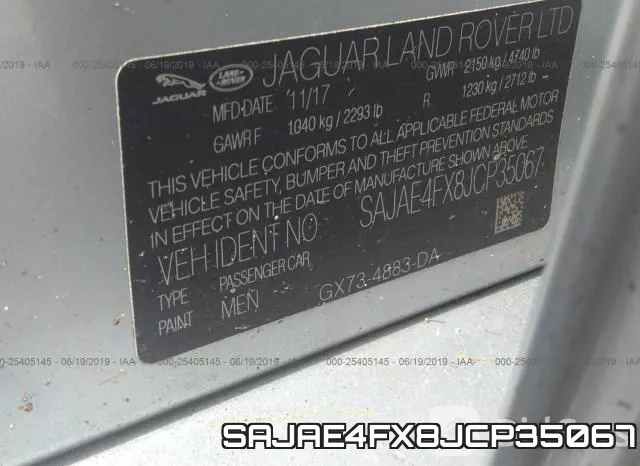 SAJAE4FX8JCP35067 фото 10