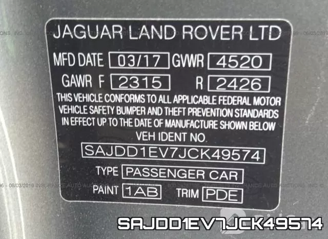 SAJDD1EV7JCK49574 фото 10