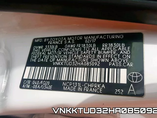 VNKKTUD32HA085092 фото 2