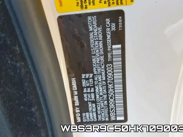 WBS3R9C50HK709003 фото 2