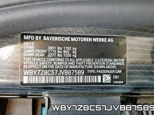 WBY7Z8C57JVB87589 фото 2