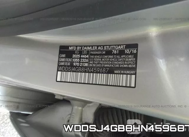 WDDSJ4GB8HN459687 фото 10