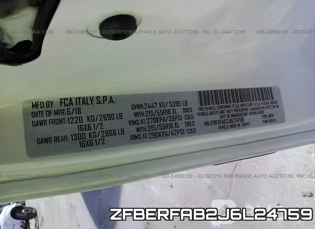 ZFBERFAB2J6L24759 фото 10