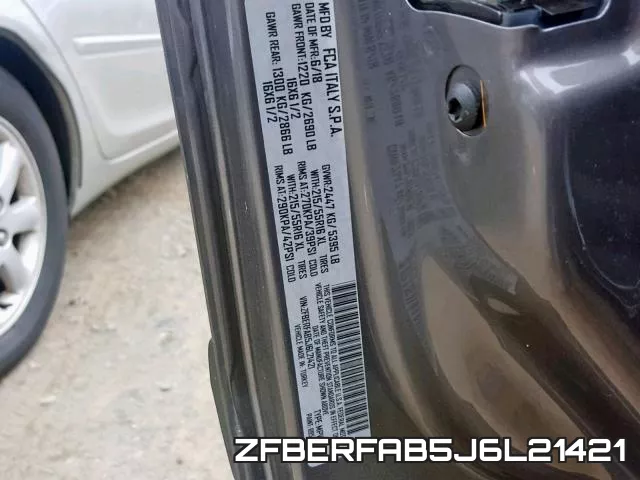 ZFBERFAB5J6L21421 фото 2