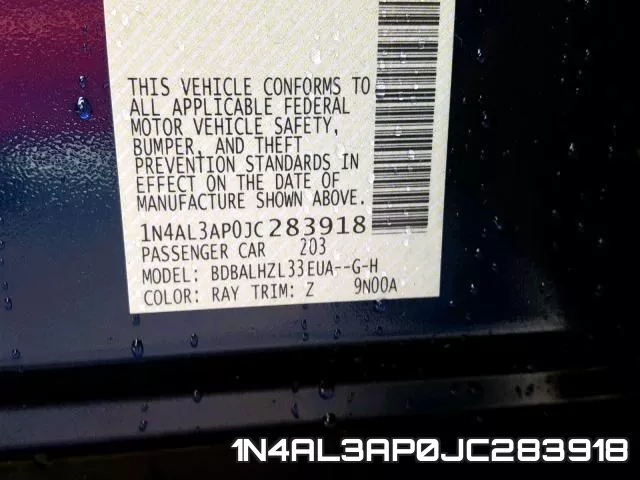 1N4AL3AP0JC283918 фото 2