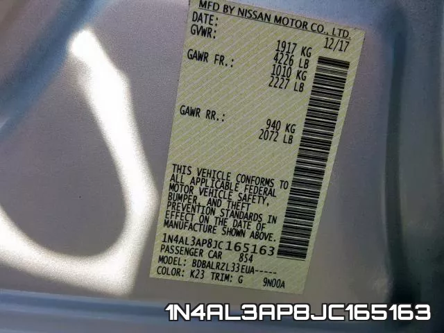 1N4AL3AP8JC165163 фото 2