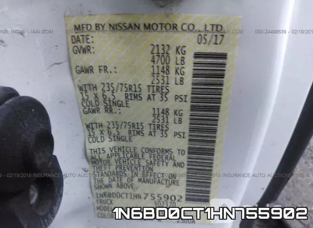 1N6BD0CT1HN755902 фото 10