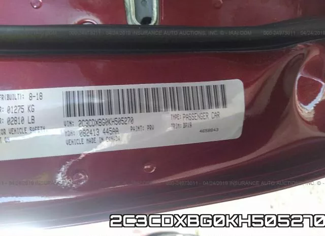 2C3CDXBG0KH505270 фото 10