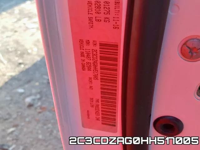 2C3CDZAG0HH517005 фото 2