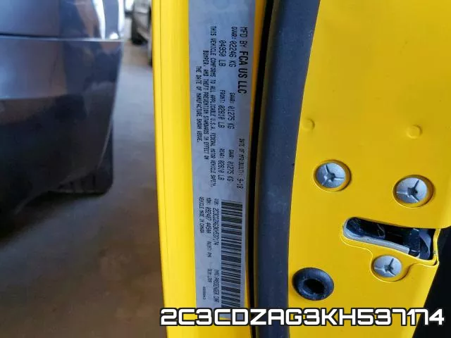 2C3CDZAG3KH537174 фото 2