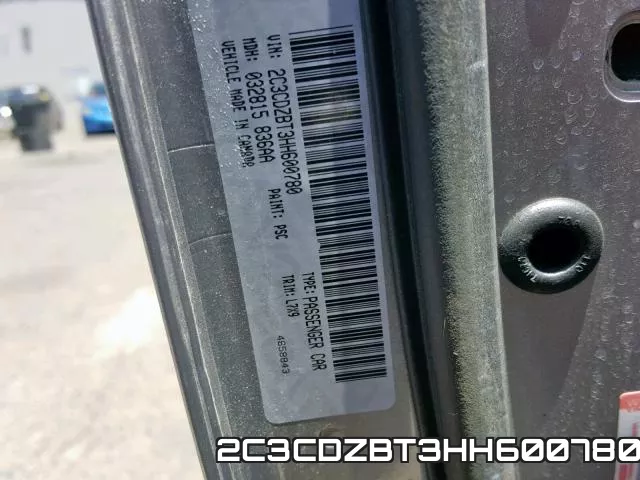 2C3CDZBT3HH600780 фото 2